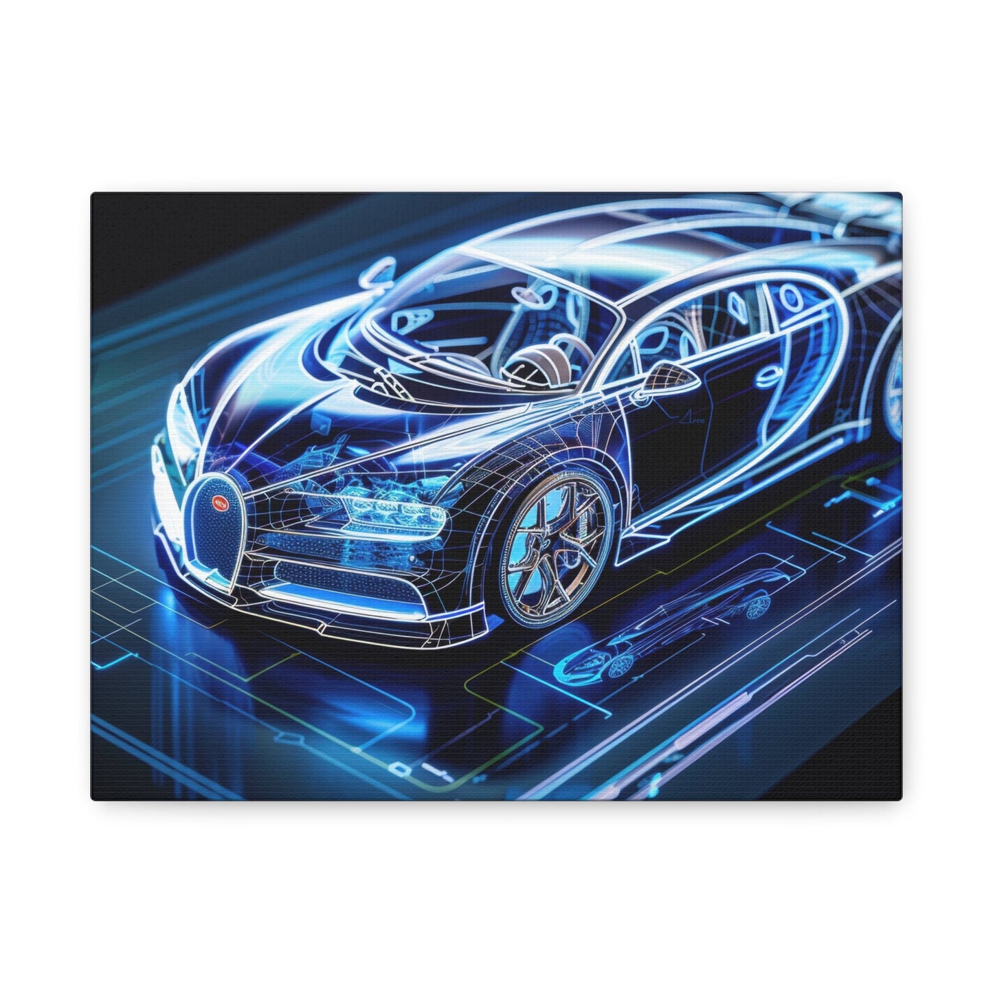 Futuristic Bugatti - Car Wall Art - Aestheticanvas