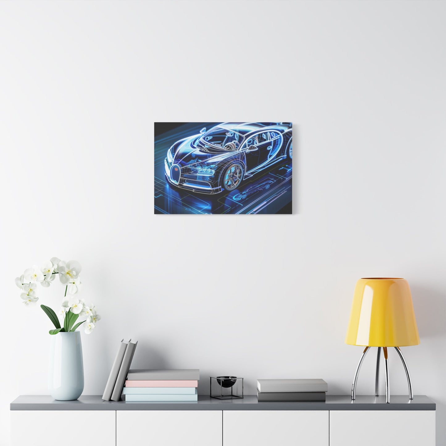 Futuristic Bugatti - Car Wall Art - Aestheticanvas