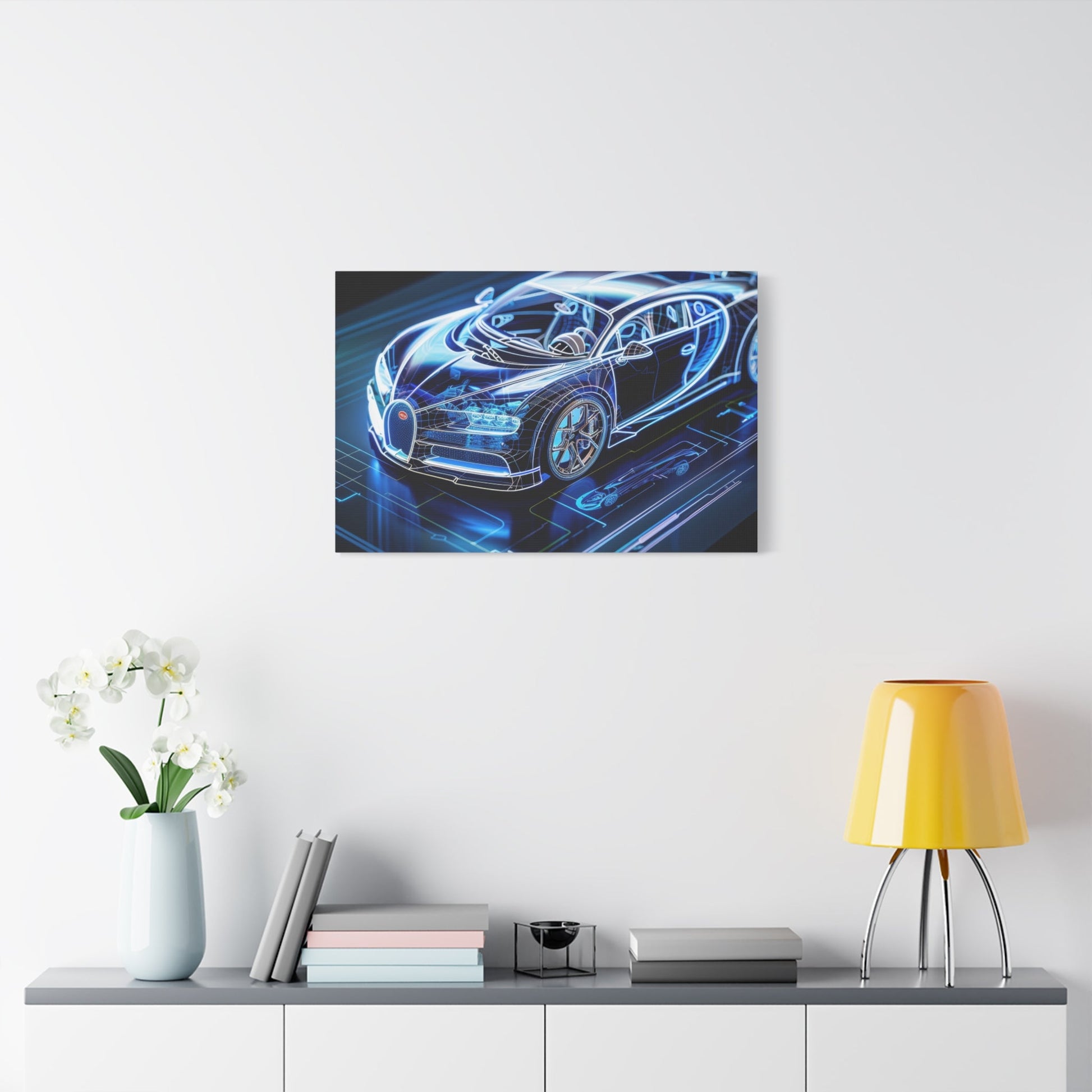 Futuristic Bugatti - Car Wall Art - Aestheticanvas