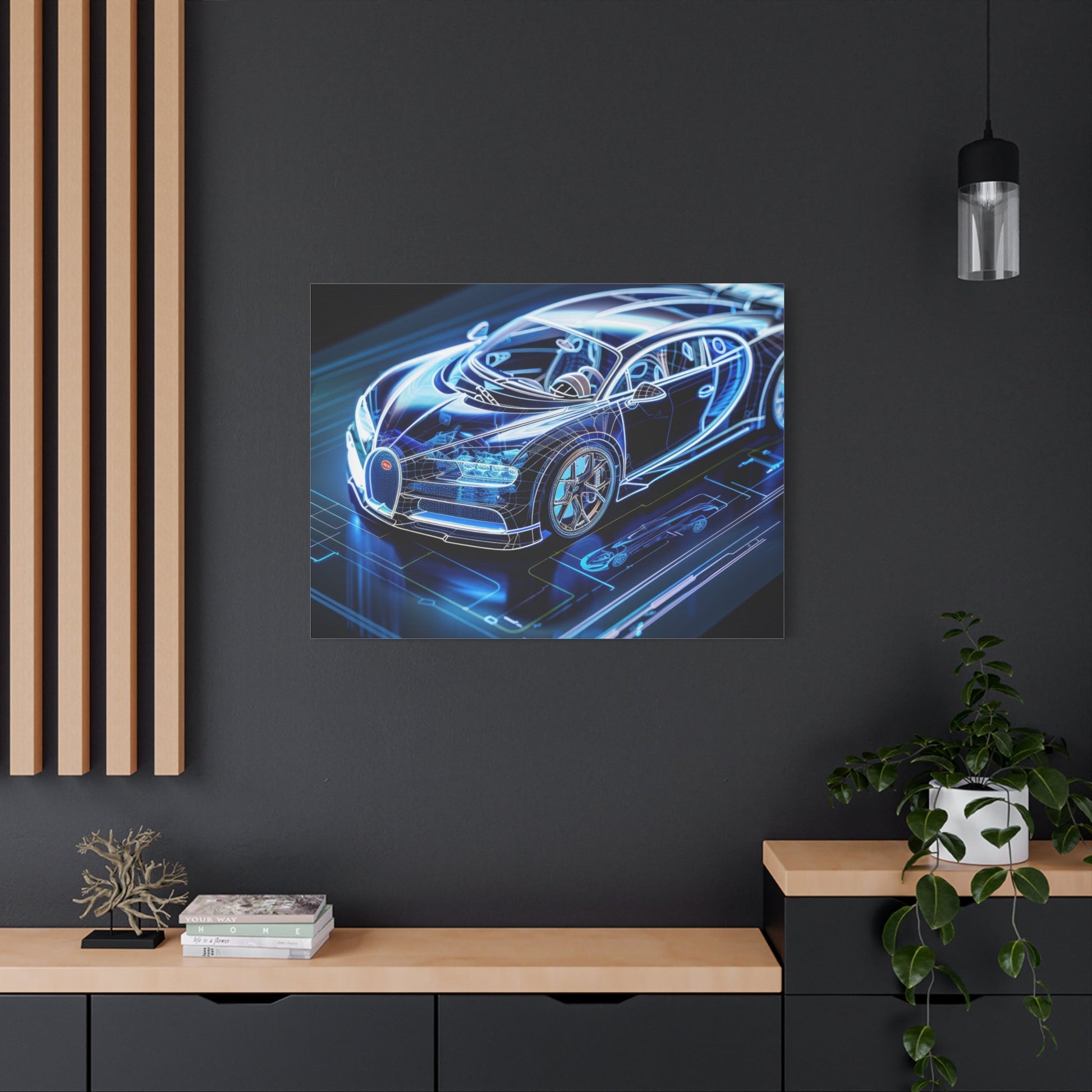 Futuristic Bugatti - Car Wall Art - Aestheticanvas