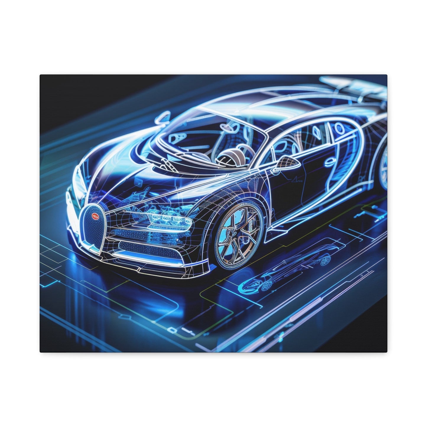 Futuristic Bugatti - Car Wall Art - Aestheticanvas