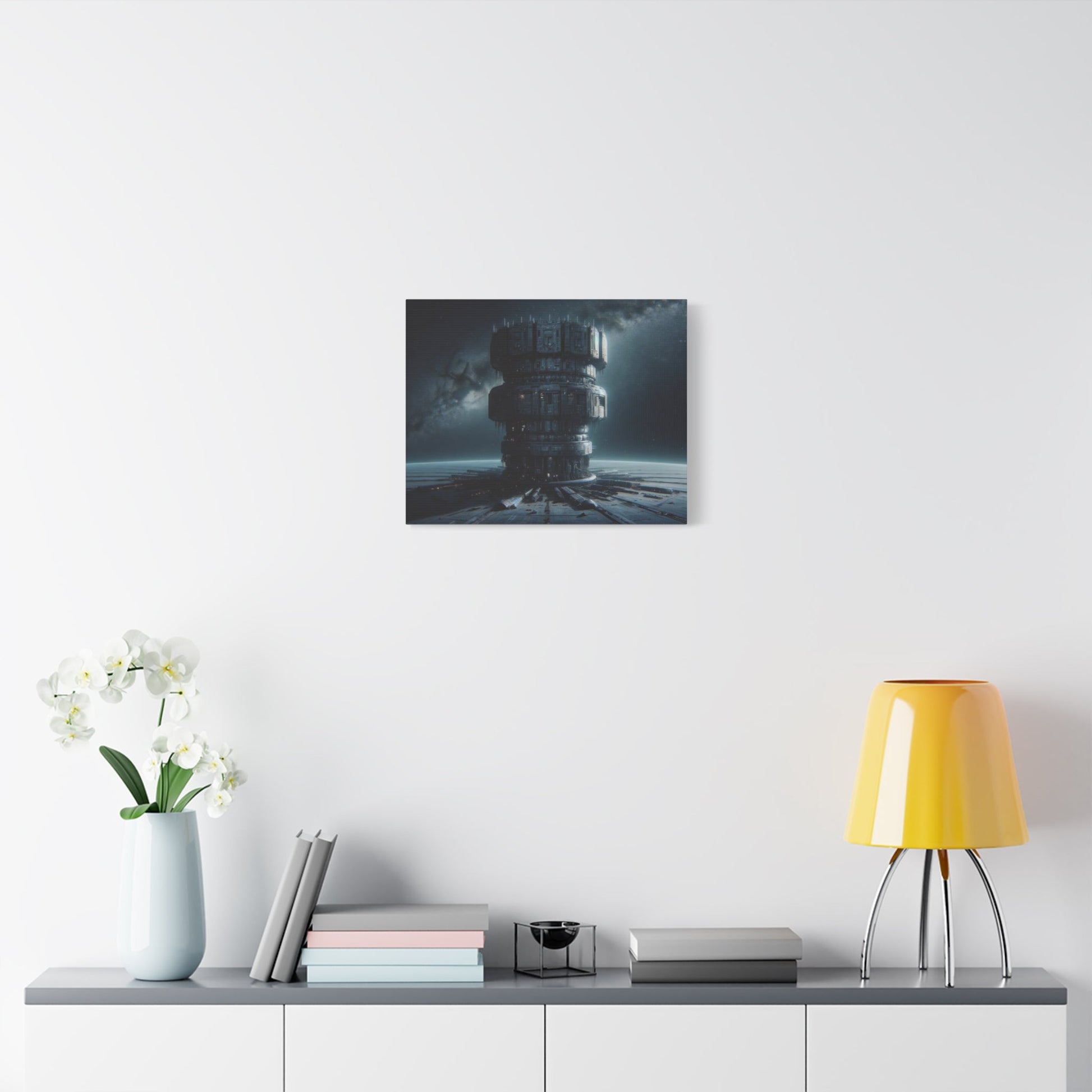 Futuristic Deep Space Station - Space Wall Art - Aestheticanvas