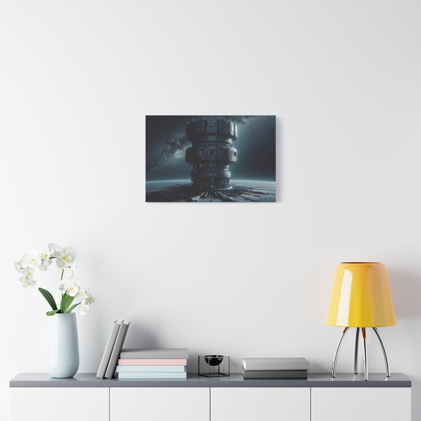 Futuristic Deep Space Station - Space Wall Art - Aestheticanvas