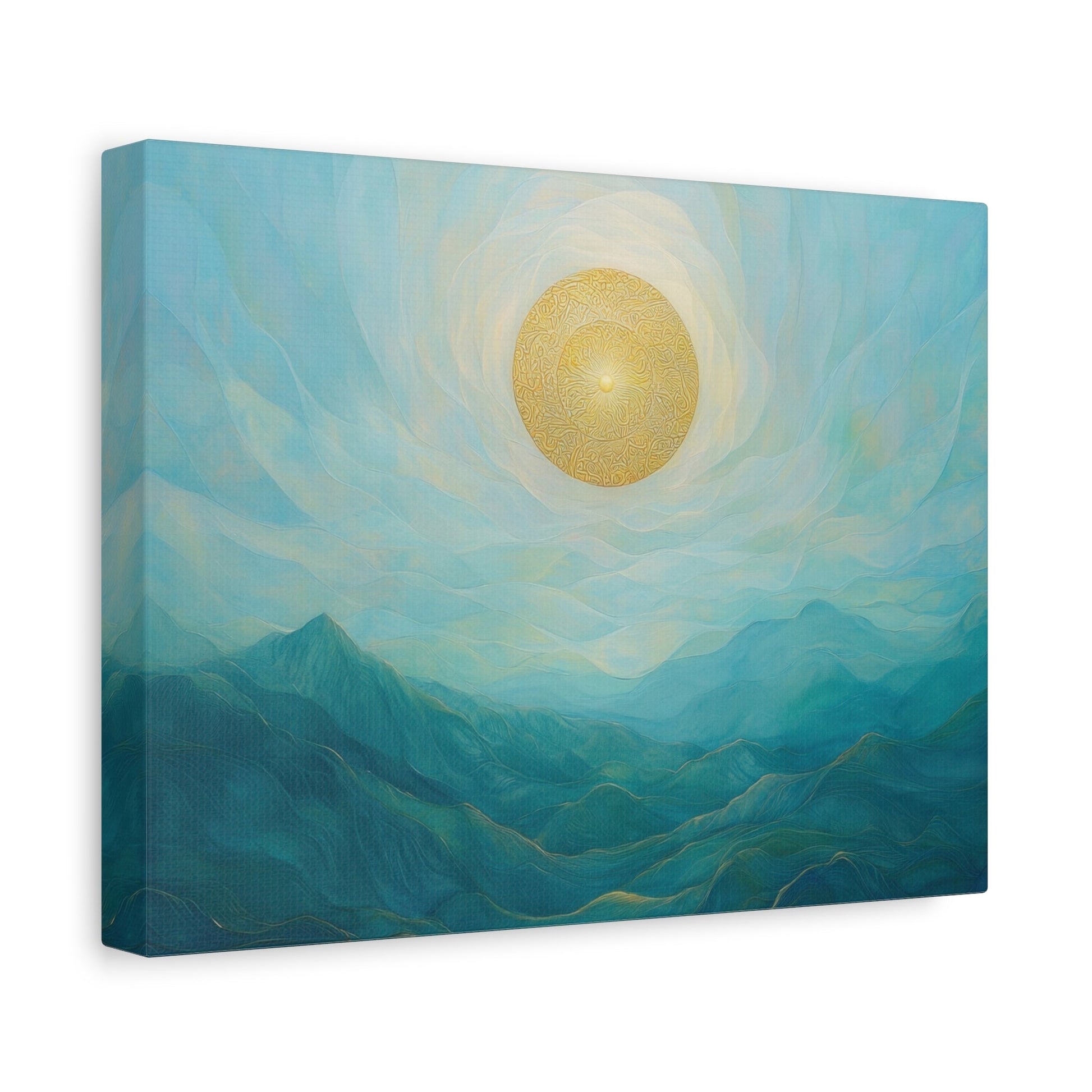 Golden Radiance Dreamscape - Sun Wall Art - Aestheticanvas