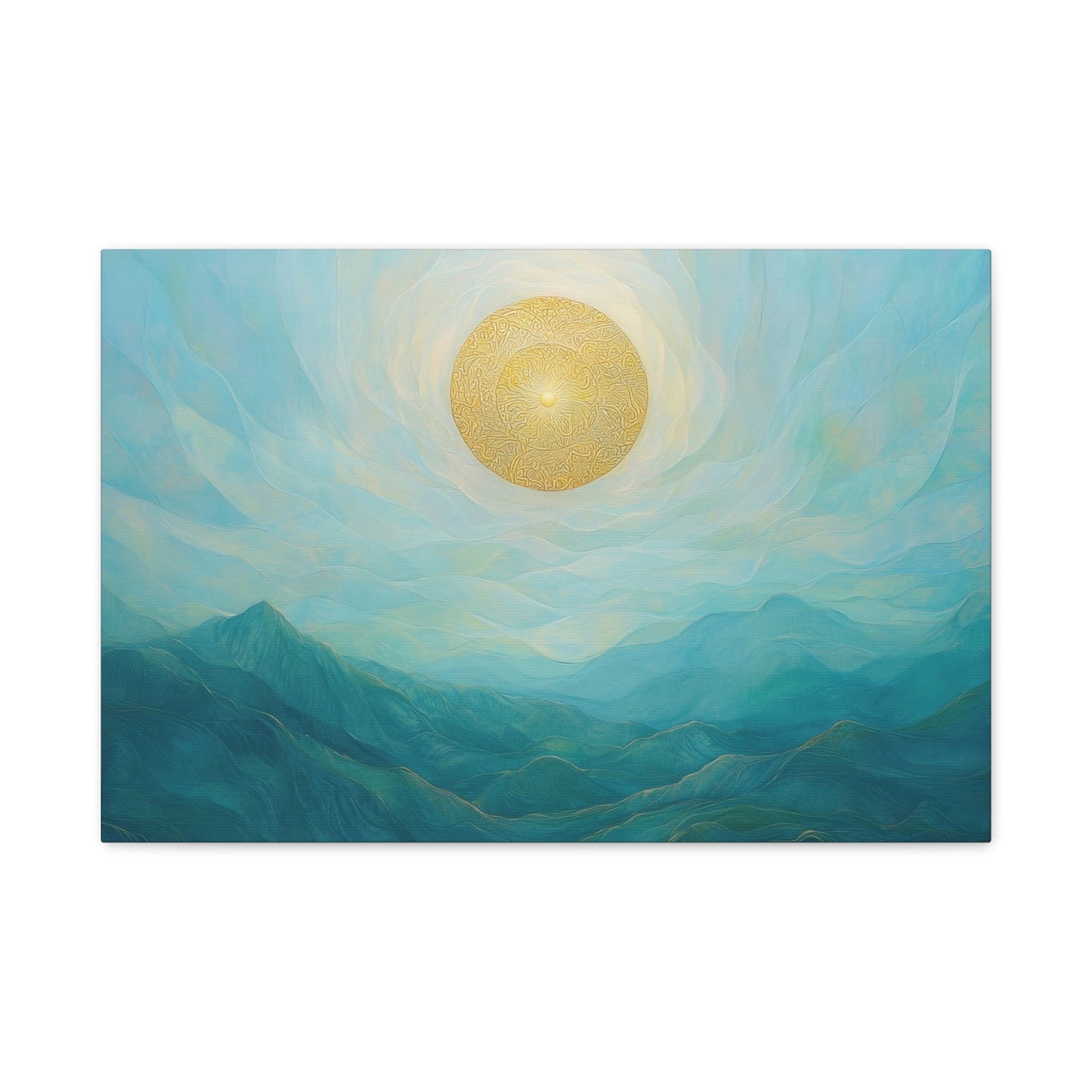 Golden Radiance Dreamscape - Sun Wall Art - Aestheticanvas