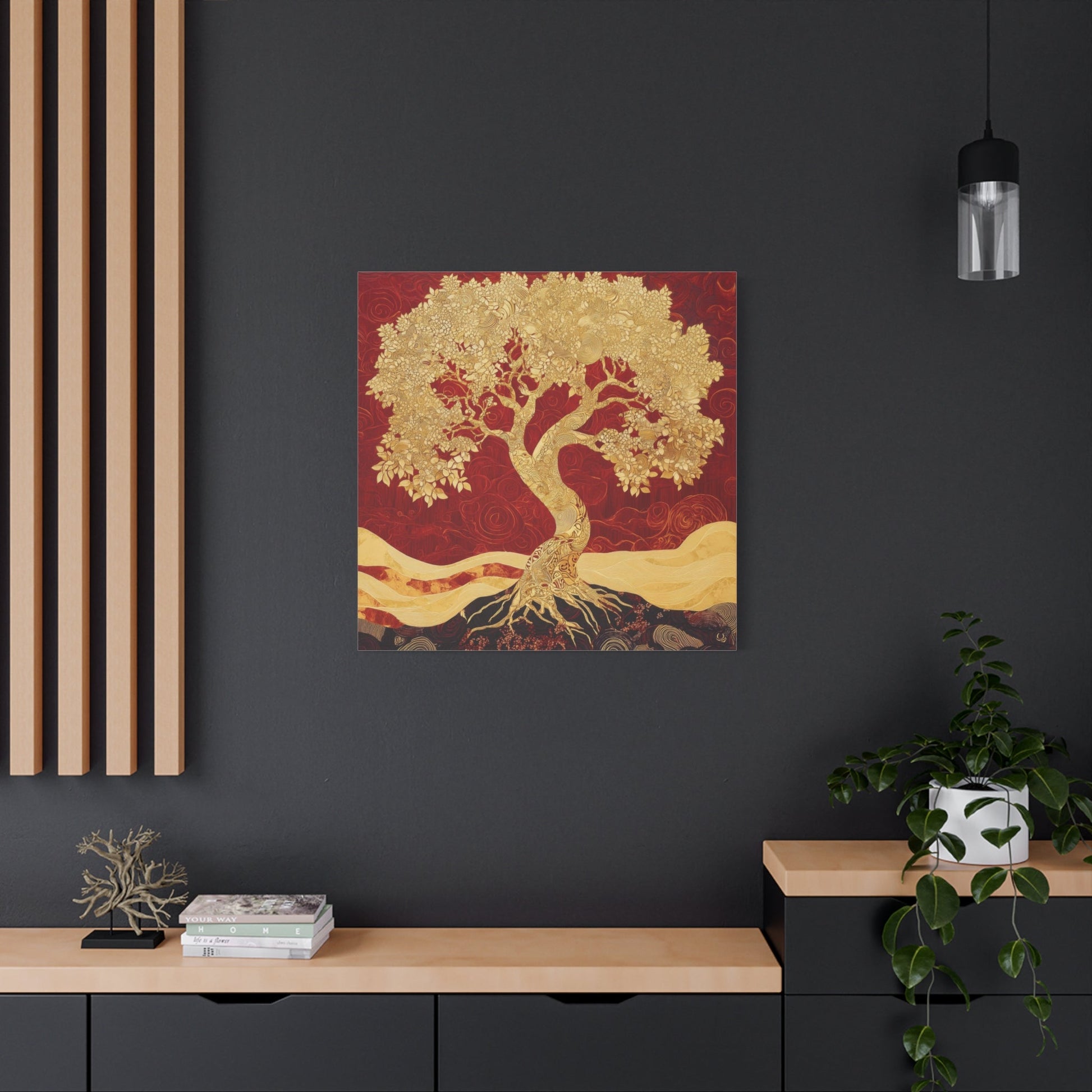 Golden Tree of Life - Nature Wall Art - Aestheticanvas