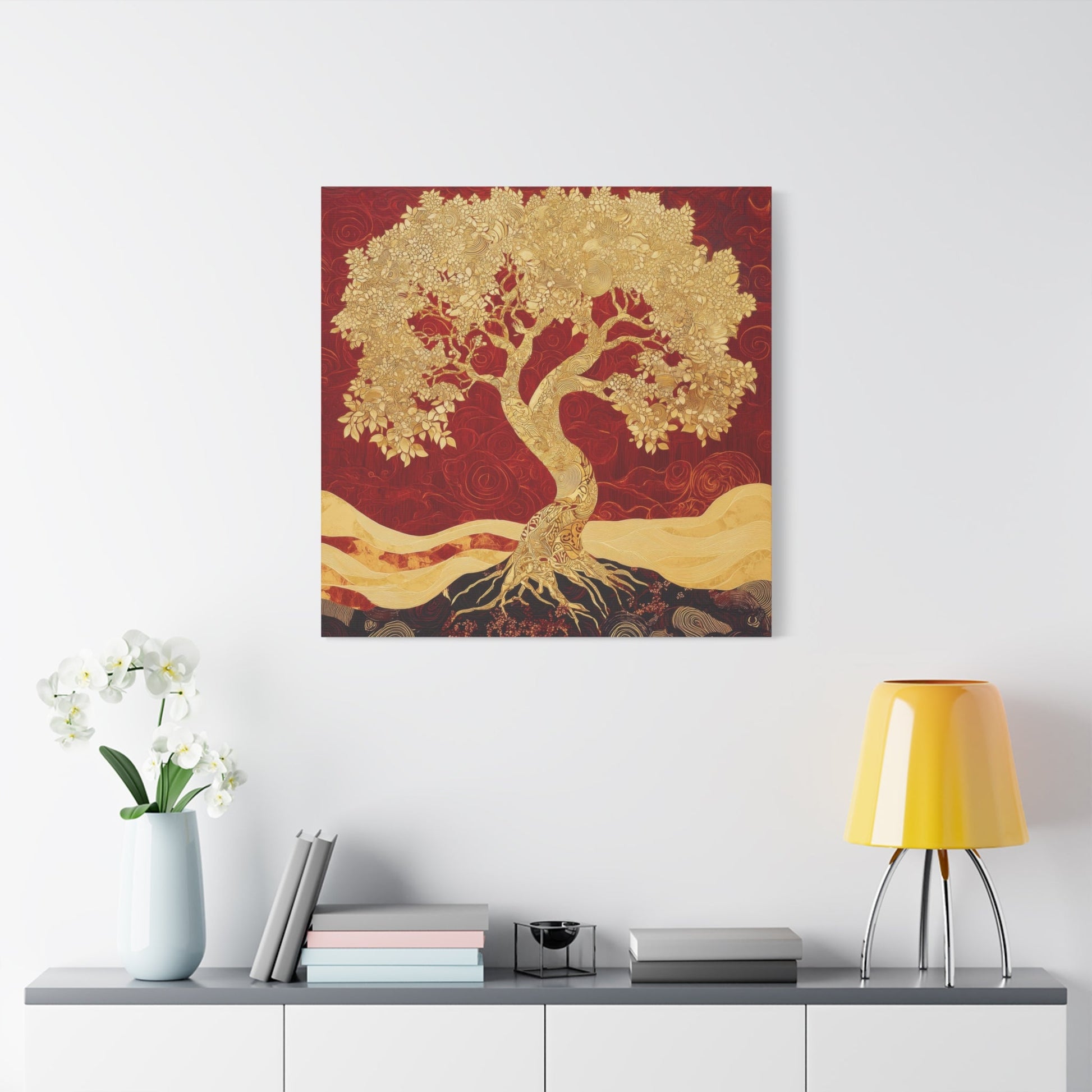 Golden Tree of Life - Nature Wall Art - Aestheticanvas