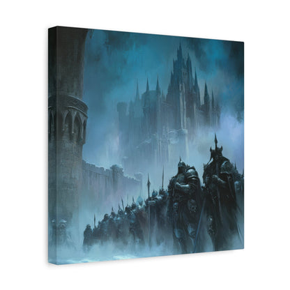 Gothic Castle and Undead Knights - Fantasy Wall Art - Aestheticanvas