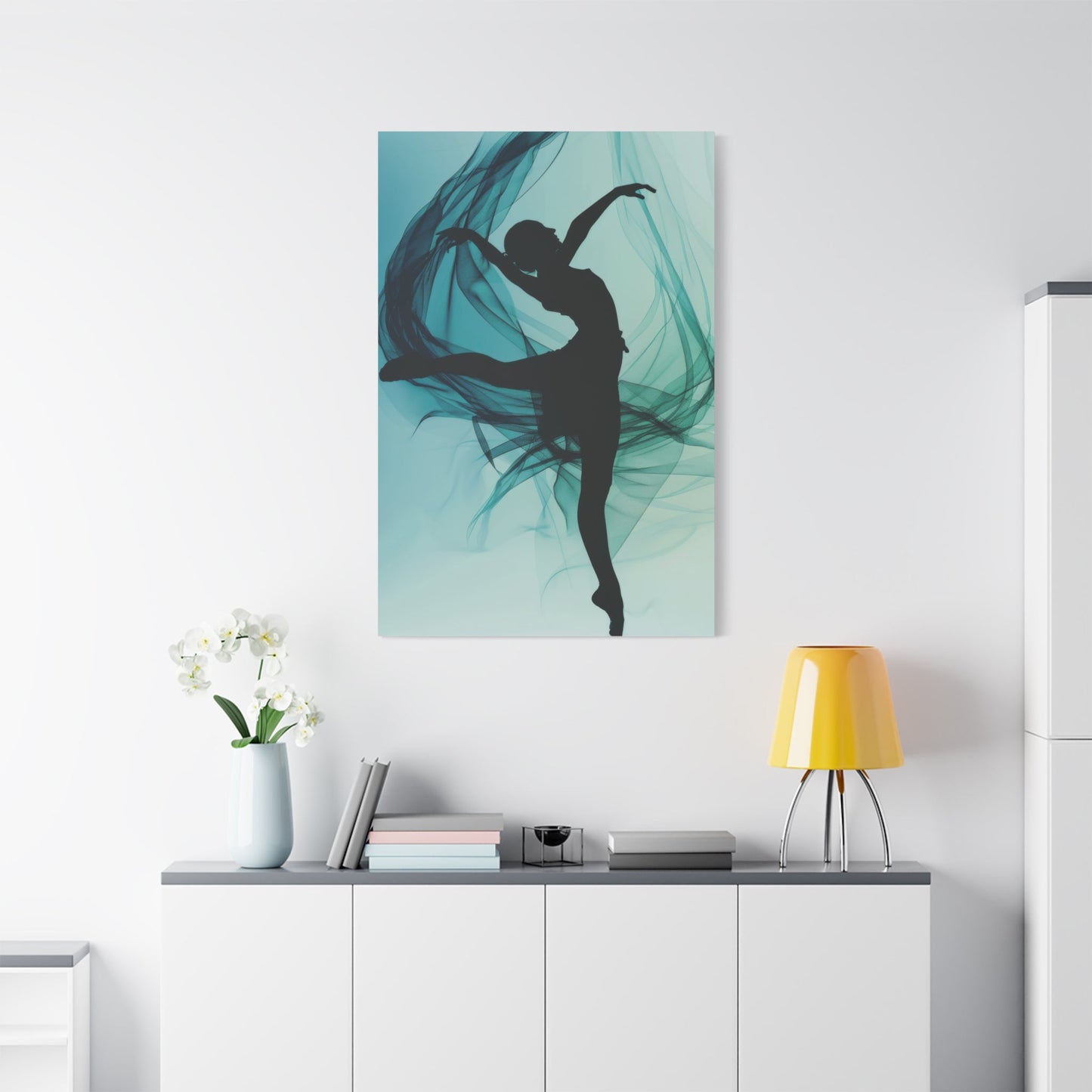 Graceful Ballet Silhouette - Dance Wall Art - Aestheticanvas