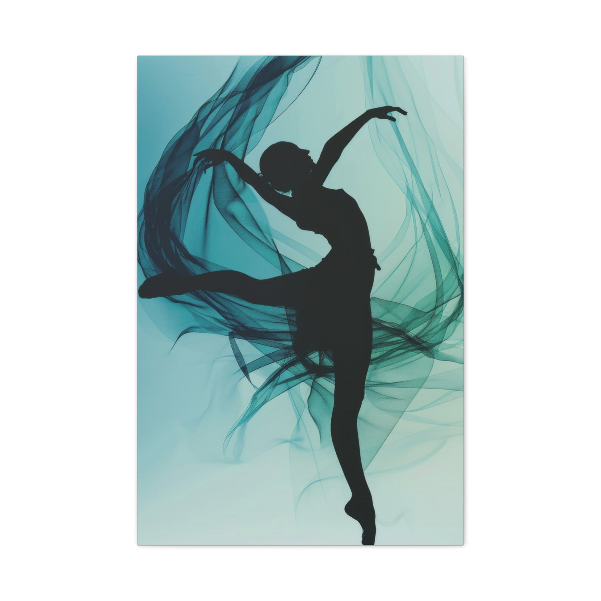 Graceful Ballet Silhouette - Dance Wall Art - Aestheticanvas