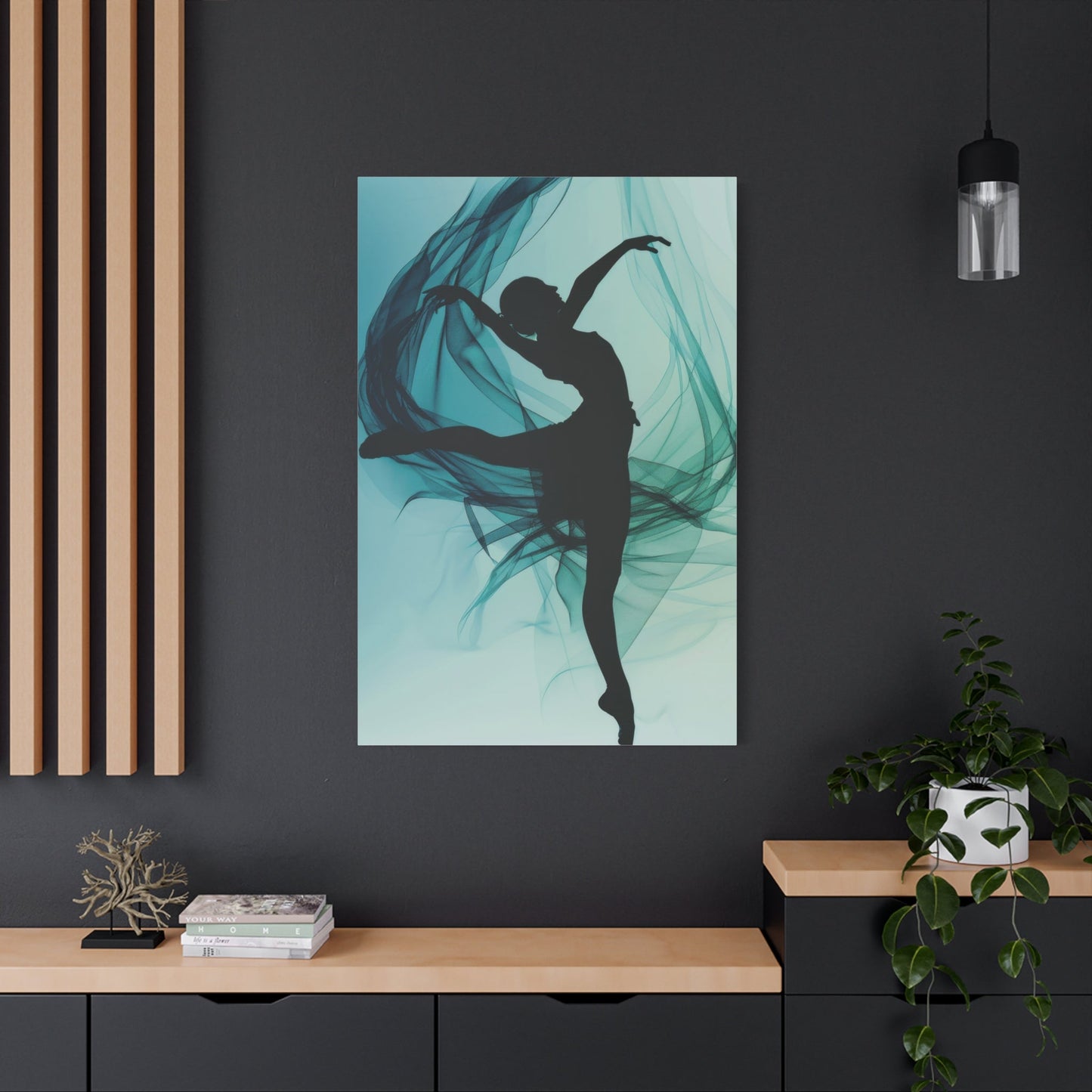 Graceful Ballet Silhouette - Dance Wall Art - Aestheticanvas