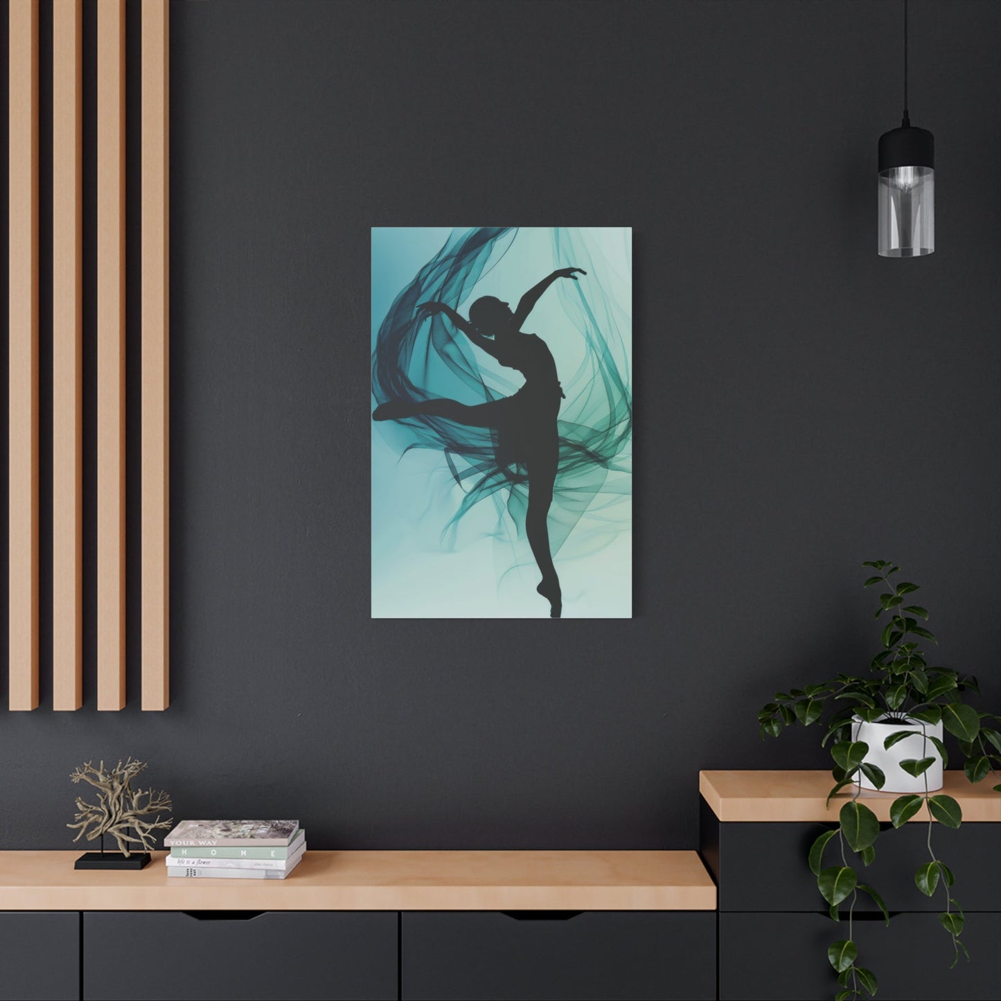 Graceful Ballet Silhouette - Dance Wall Art - Aestheticanvas