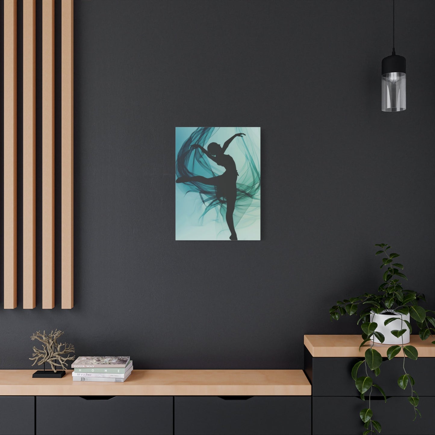 Graceful Ballet Silhouette - Dance Wall Art - Aestheticanvas