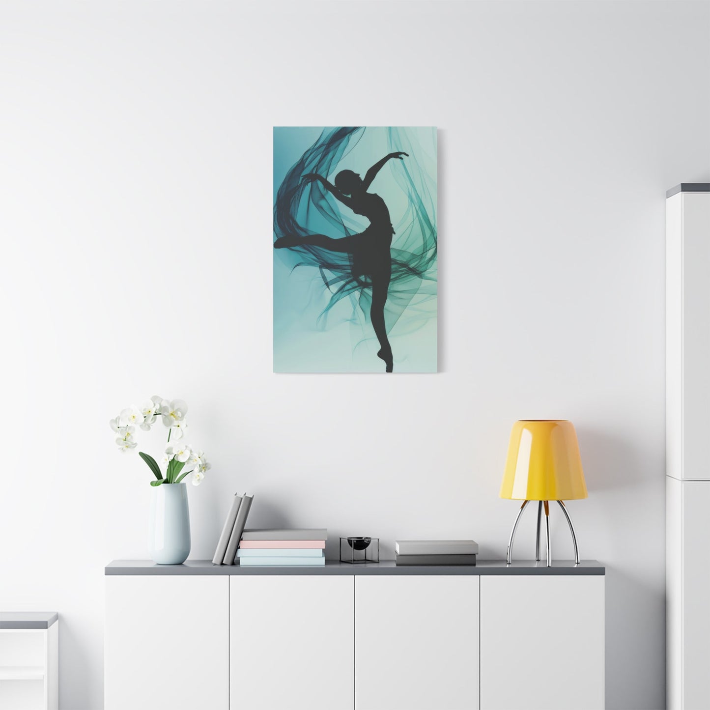 Graceful Ballet Silhouette - Dance Wall Art - Aestheticanvas