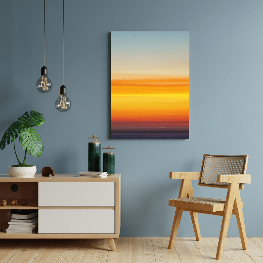 Gradient Sky at Dusk - Nature Wall Art - Aestheticanvas