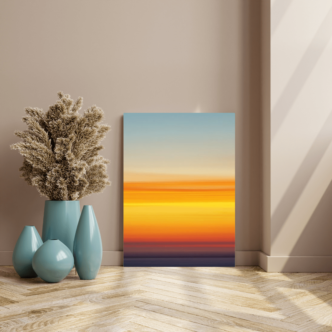 Gradient Sky at Dusk - Nature Wall Art - Aestheticanvas