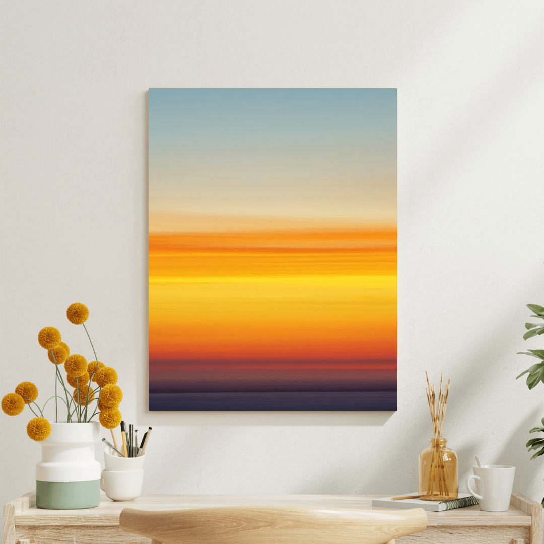 Gradient Sky at Dusk - Nature Wall Art - Aestheticanvas