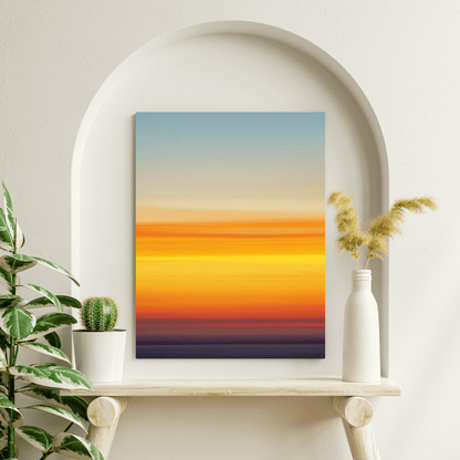 Gradient Sky at Dusk - Nature Wall Art - Aestheticanvas