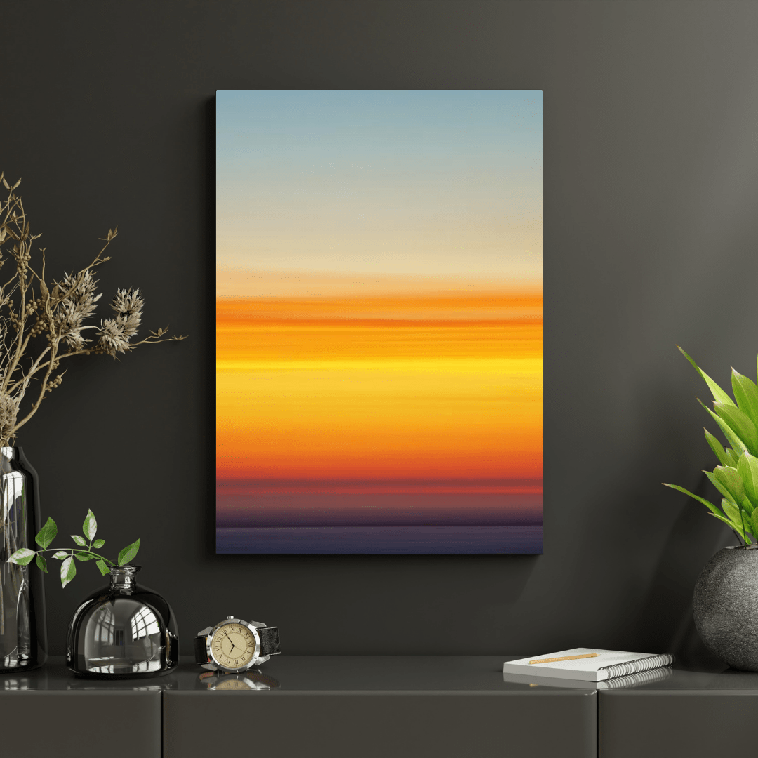 Gradient Sky at Dusk - Nature Wall Art - Aestheticanvas