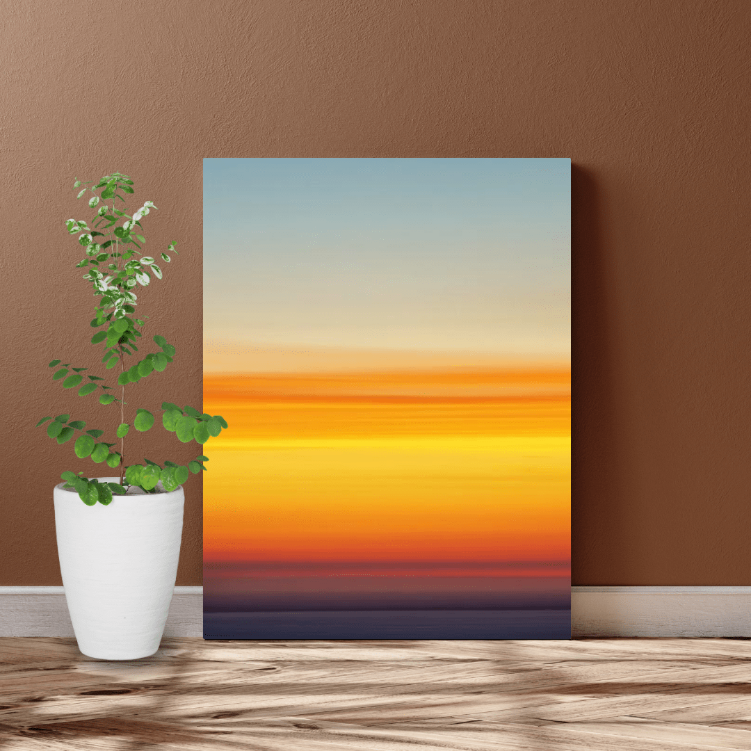 Gradient Sky at Dusk - Nature Wall Art - Aestheticanvas