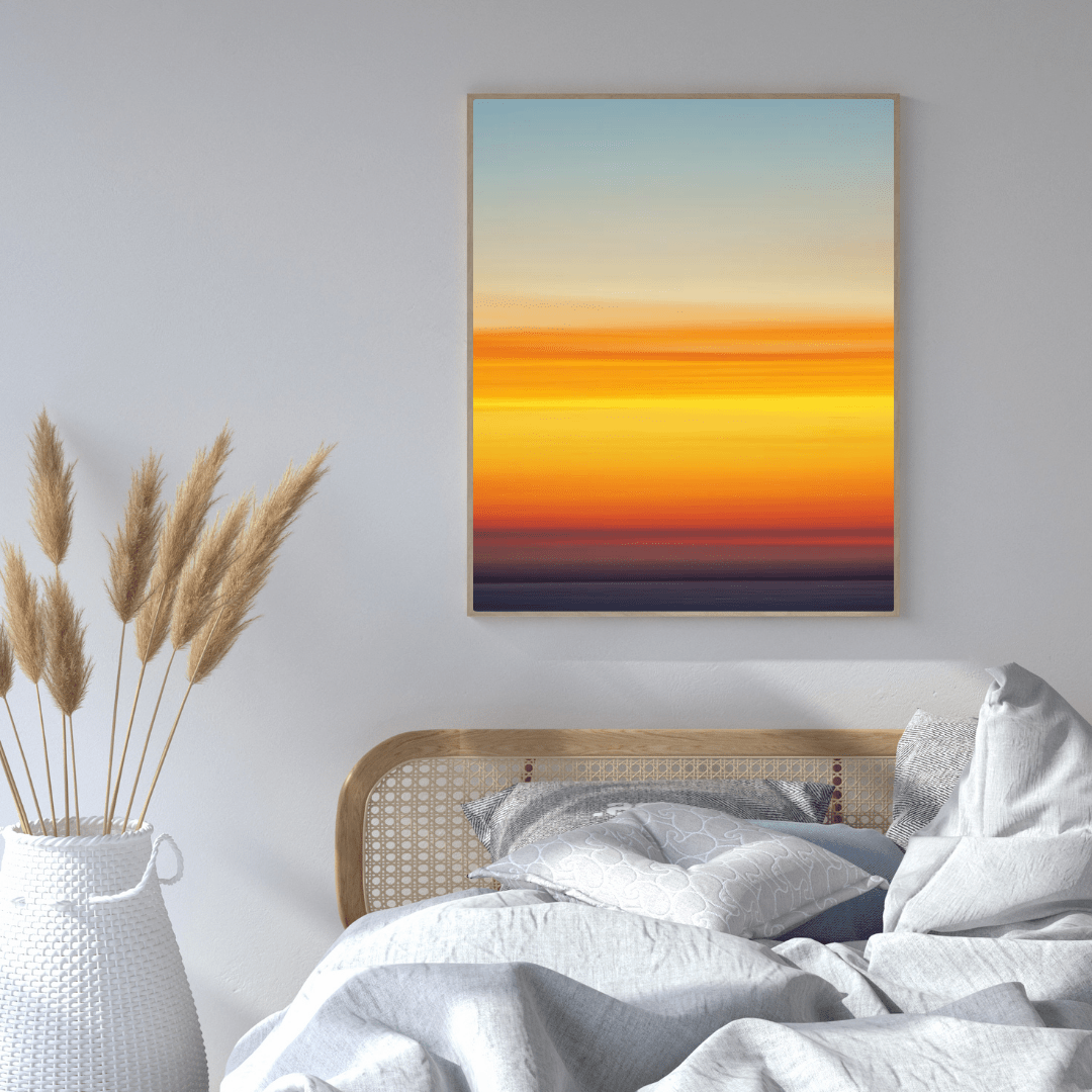 Gradient Sky at Dusk - Nature Wall Art - Aestheticanvas