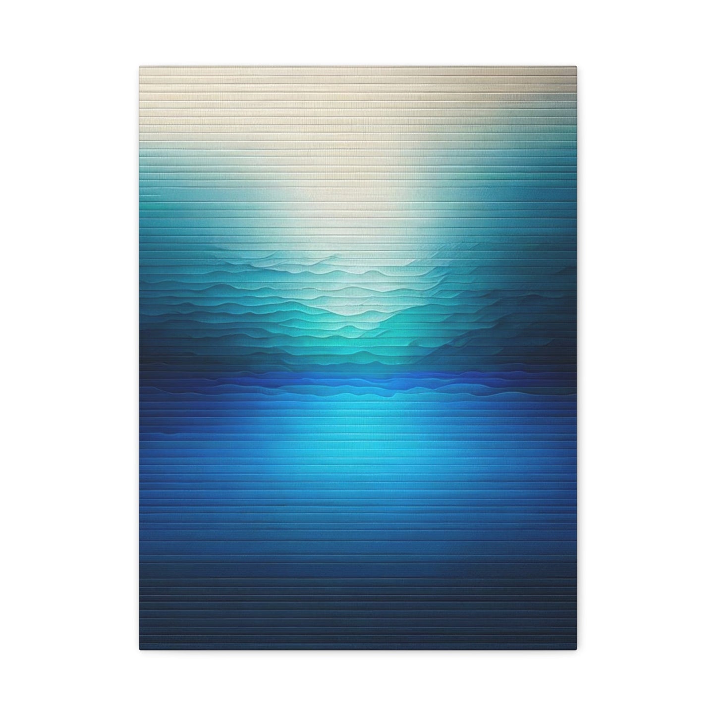 Gradient Waves of Serenity - Abstract Wall Art - Aestheticanvas