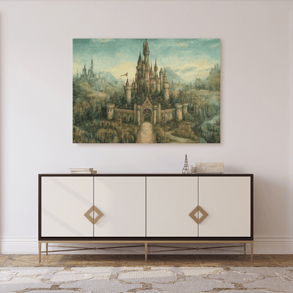 Grand Medieval Castle Adventure - Fantasy Wall Art - Aestheticanvas