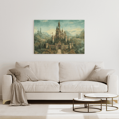 Grand Medieval Castle Adventure - Fantasy Wall Art - Aestheticanvas