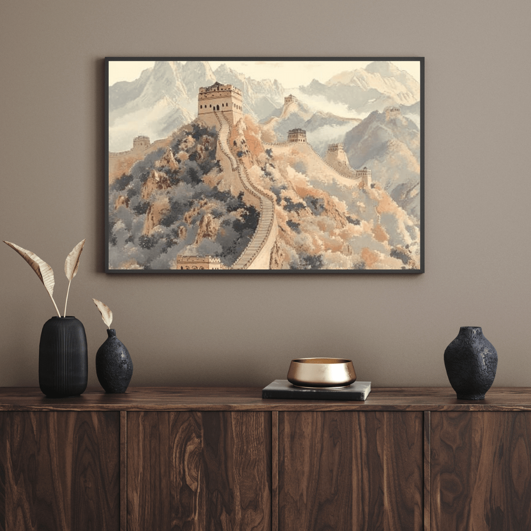 Great Wall Majesty - Landscape Wall Art - Aestheticanvas