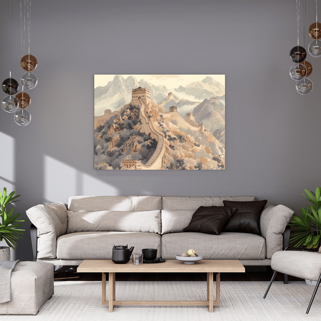 Great Wall Majesty - Landscape Wall Art - Aestheticanvas