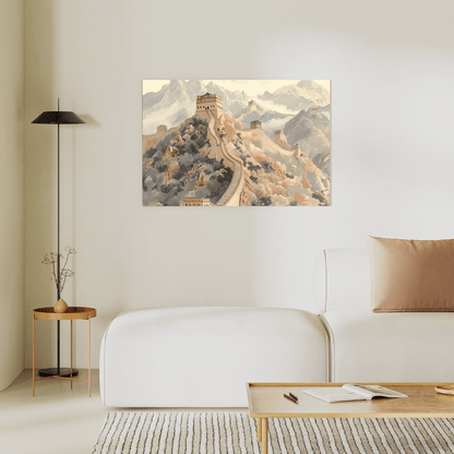 Great Wall Majesty - Landscape Wall Art - Aestheticanvas