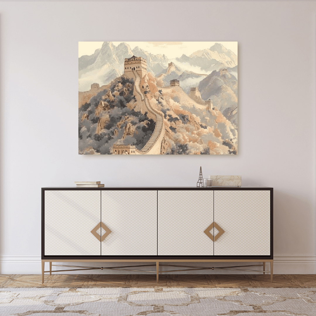 Great Wall Majesty - Landscape Wall Art - Aestheticanvas