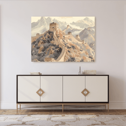 Great Wall Majesty - Landscape Wall Art - Aestheticanvas