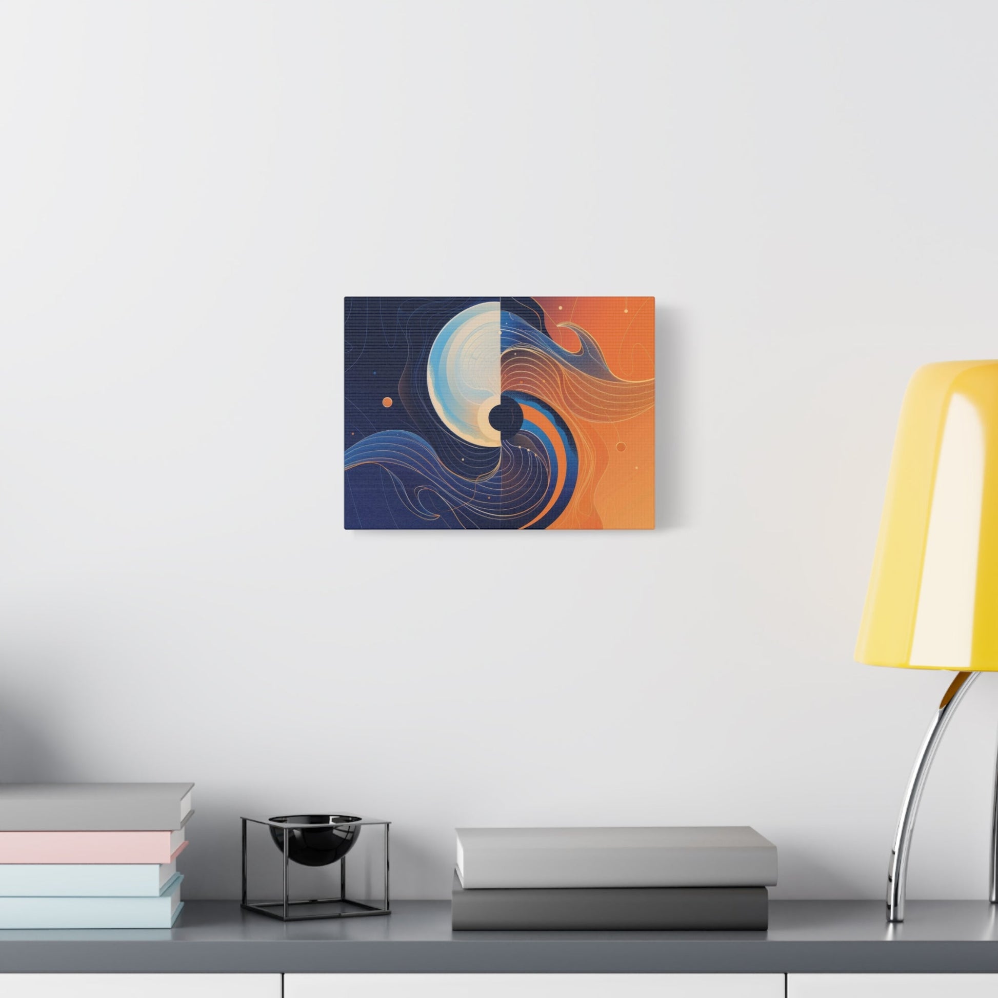 Harmonious Duality Fusion Art - Abstract Wall Art - Aestheticanvas