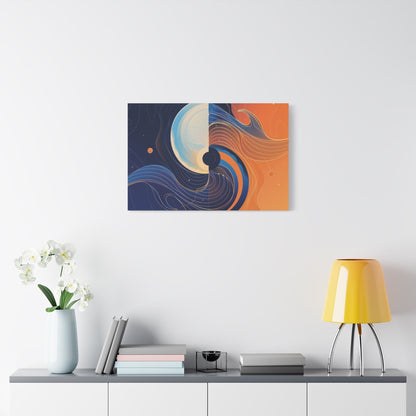 Harmonious Duality Fusion Art - Abstract Wall Art - Aestheticanvas