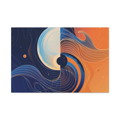 Harmonious Duality Fusion Art - Abstract Wall Art - Aestheticanvas