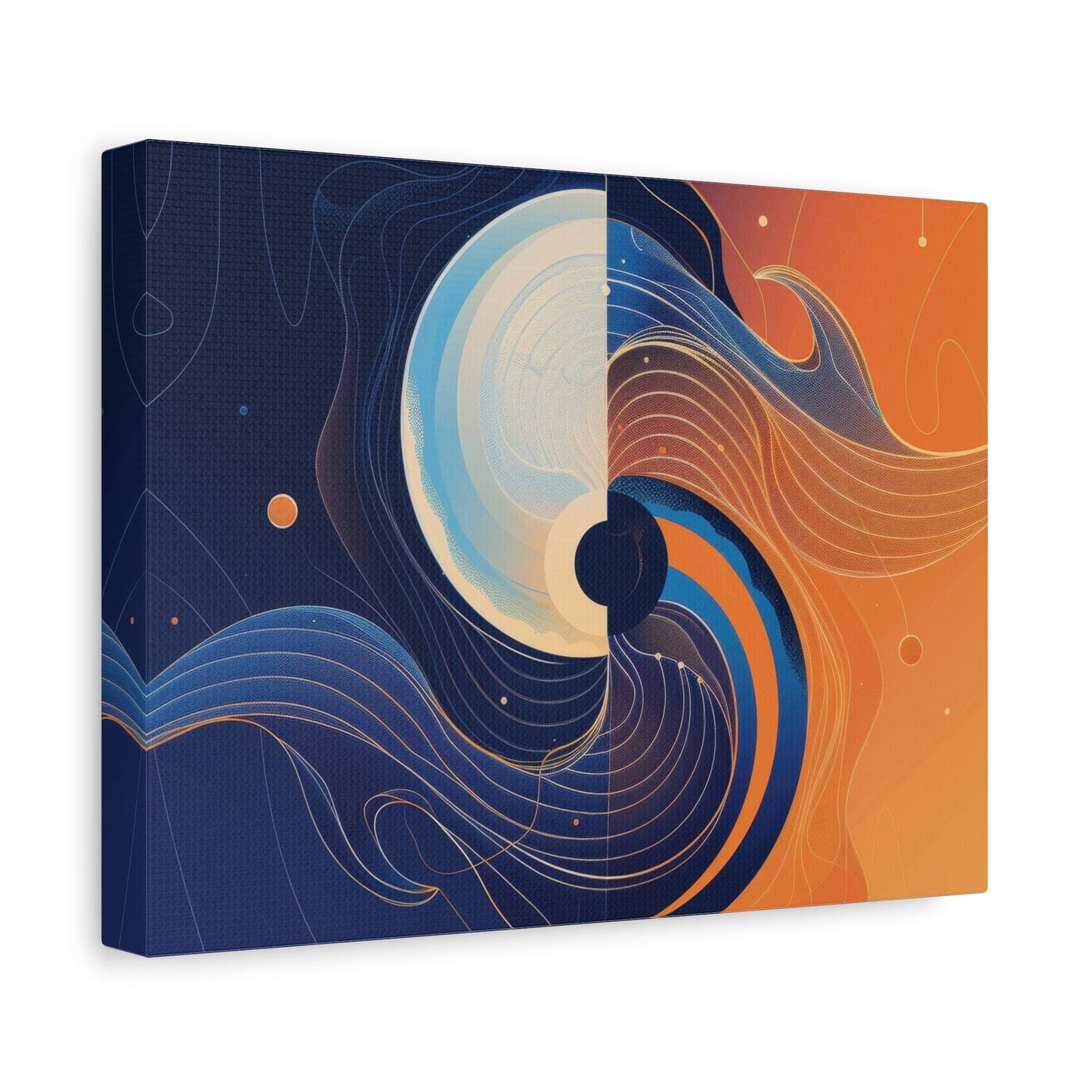 Harmonious Duality Fusion Art - Abstract Wall Art - Aestheticanvas