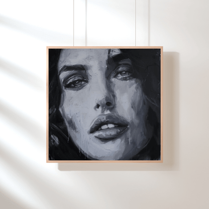 Haunting Gaze of a Woman - Portrait Wall Art - Aestheticanvas