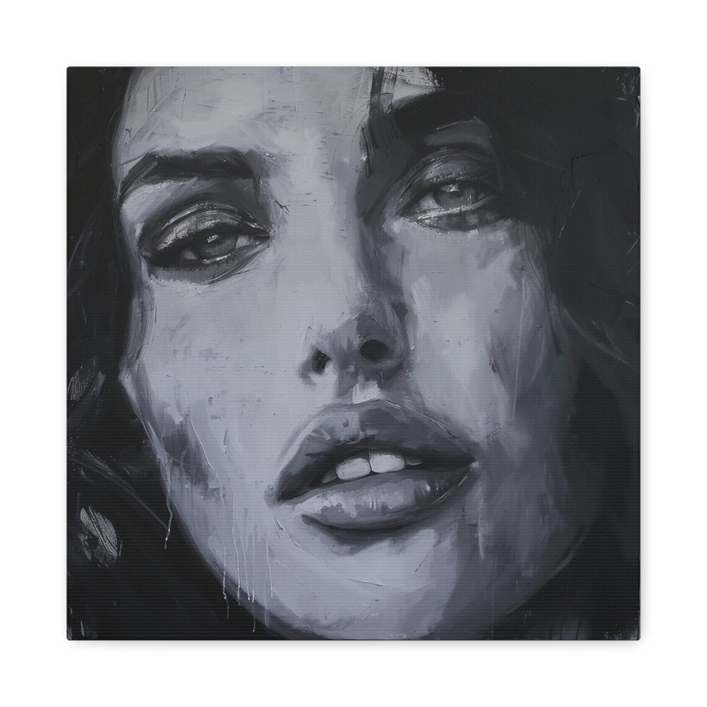 Haunting Gaze of a Woman - Portrait Wall Art - Aestheticanvas