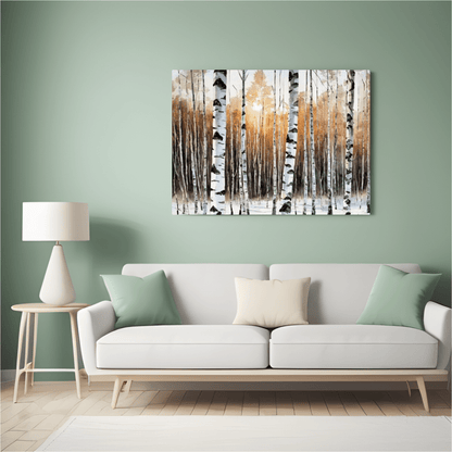 Hibernal Birch Forest - Wall Art - Aestheticanvas