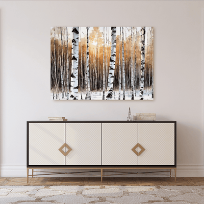 Hibernal Birch Forest - Wall Art - Aestheticanvas