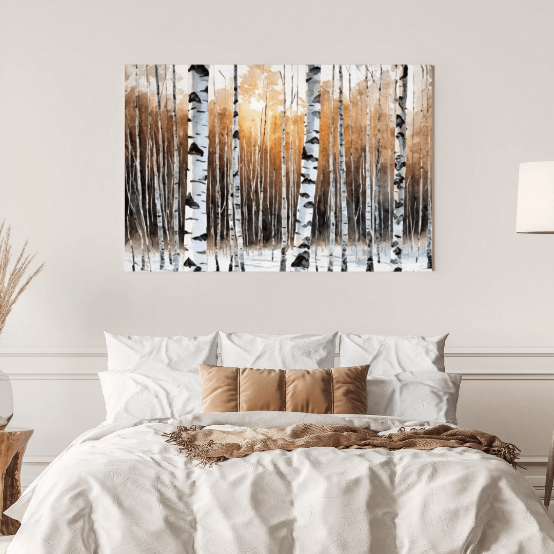 Hibernal Birch Forest - Wall Art - Aestheticanvas