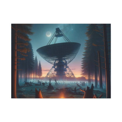 Hidden Space Antenna in the Forest - Space Wall Art - Aestheticanvas