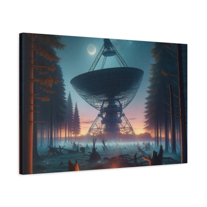 Hidden Space Antenna in the Forest - Space Wall Art - Aestheticanvas