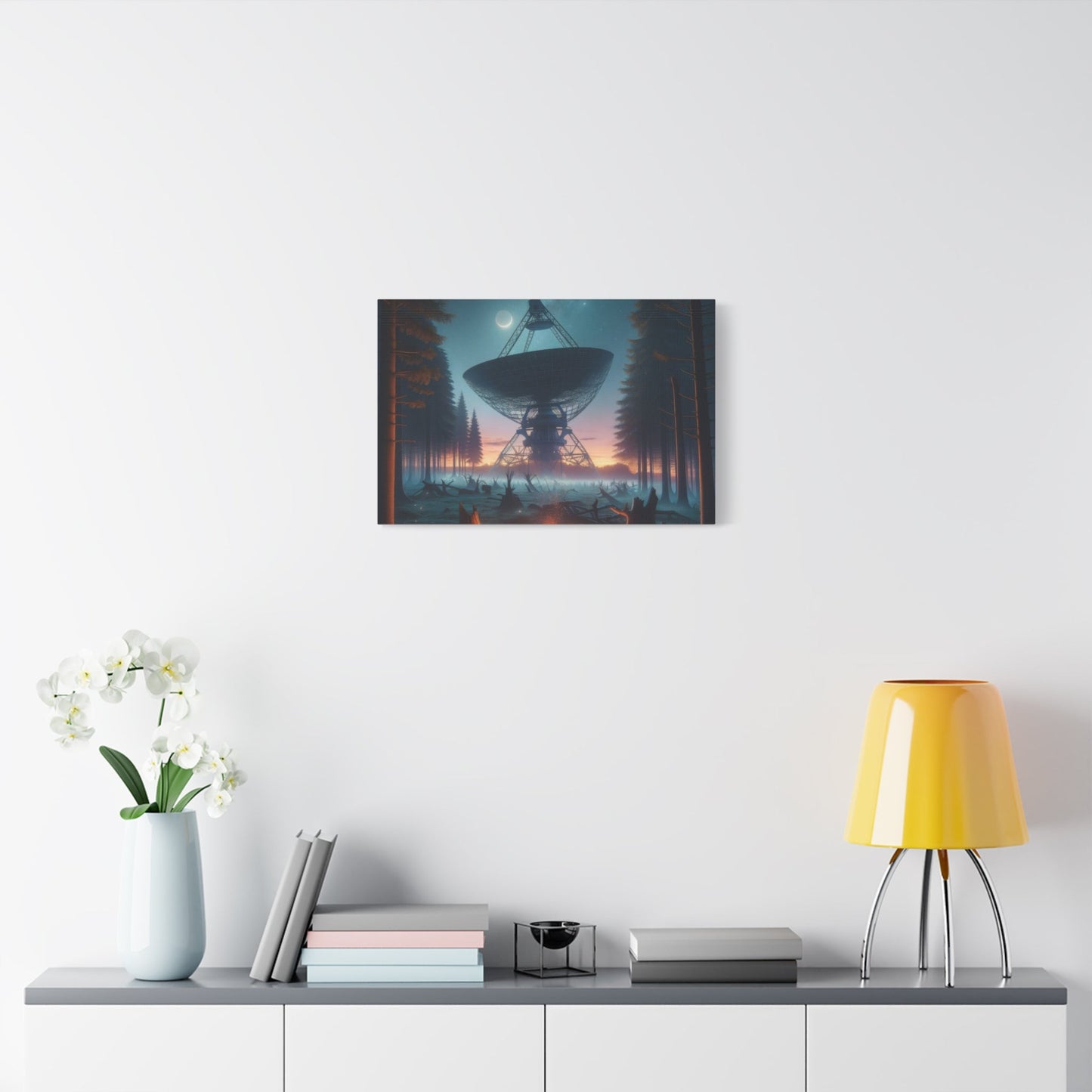 Hidden Space Antenna in the Forest - Space Wall Art - Aestheticanvas