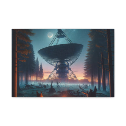 Hidden Space Antenna in the Forest - Space Wall Art - Aestheticanvas