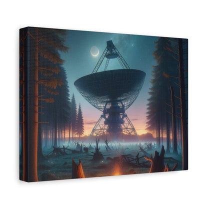 Hidden Space Antenna in the Forest - Space Wall Art - Aestheticanvas