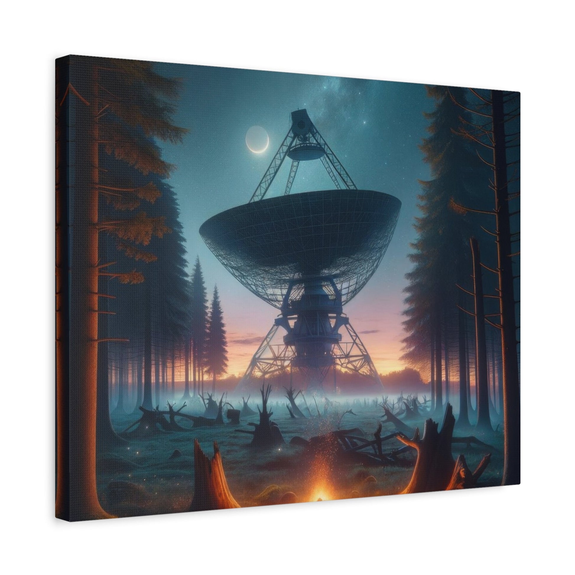 Hidden Space Antenna in the Forest - Space Wall Art - Aestheticanvas