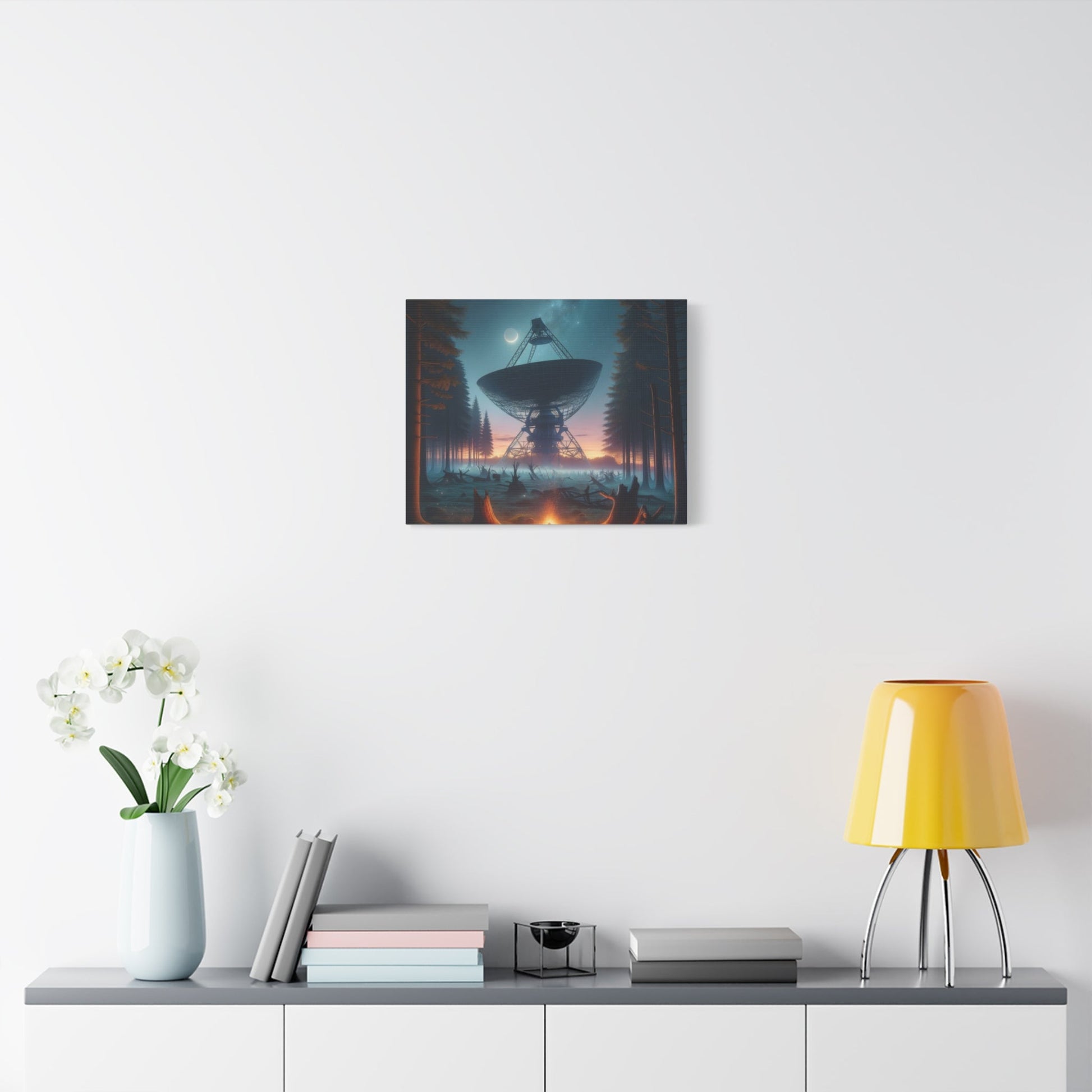 Hidden Space Antenna in the Forest - Space Wall Art - Aestheticanvas