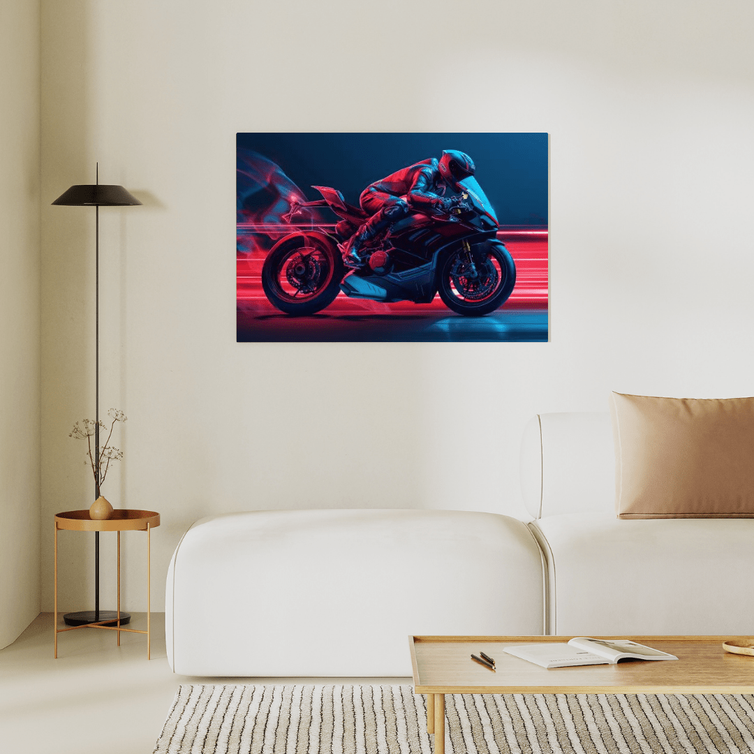 High - Speed Motorbike Racer - Sport Wall Art - Aestheticanvas